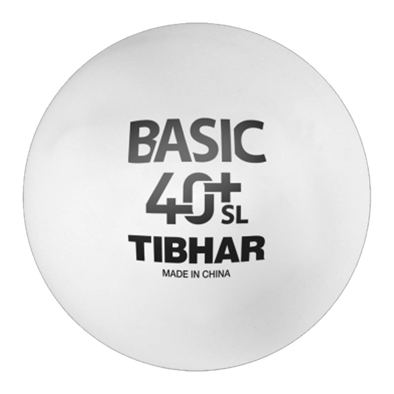 Tibhar Basic 40+ SL table tennis ball training - white 6 pieces 