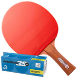 Andro Buzzer Pro 500 RX Table tennis bat with balls black/red