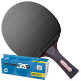 Andro - Set Buzzer Pro Carbon 500 RX Table Tennis Bat black/red