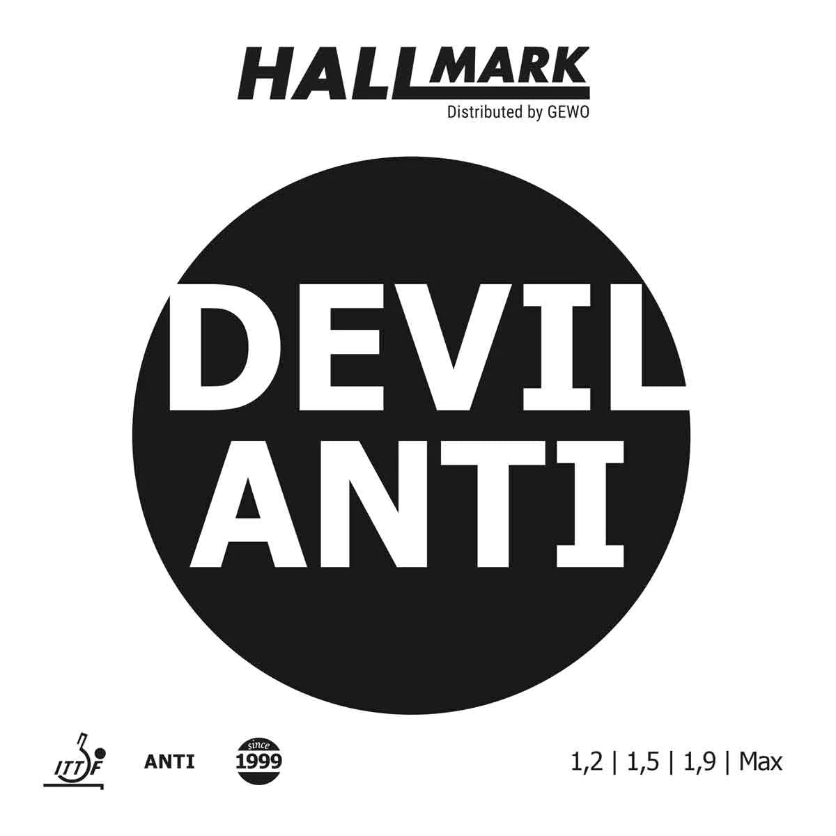 Hallmark Devil Anti rubber - anti spin