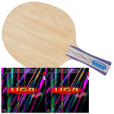 Donic Waldner Persson Exclusive OFF + Liga Plus 1.8 tafeltennisbatje - rood/zwart