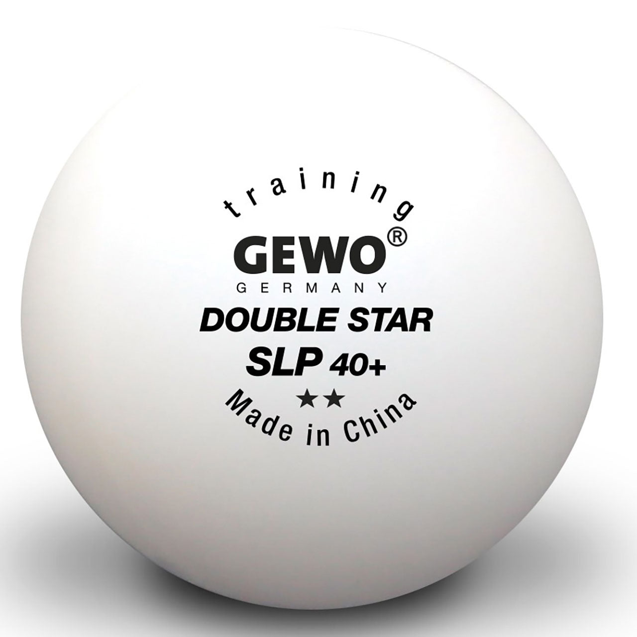 Gewo Double Star SLP 2 ster tafeltennisbal training - wit 72 stuks