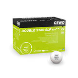 Gewo Double Star SLP 2 ster tafeltennisbal training - wit 72 stuks