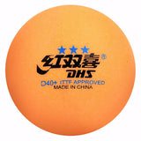 DHS Dual ABS 3 star table tennis ball match - orange 10 pieces