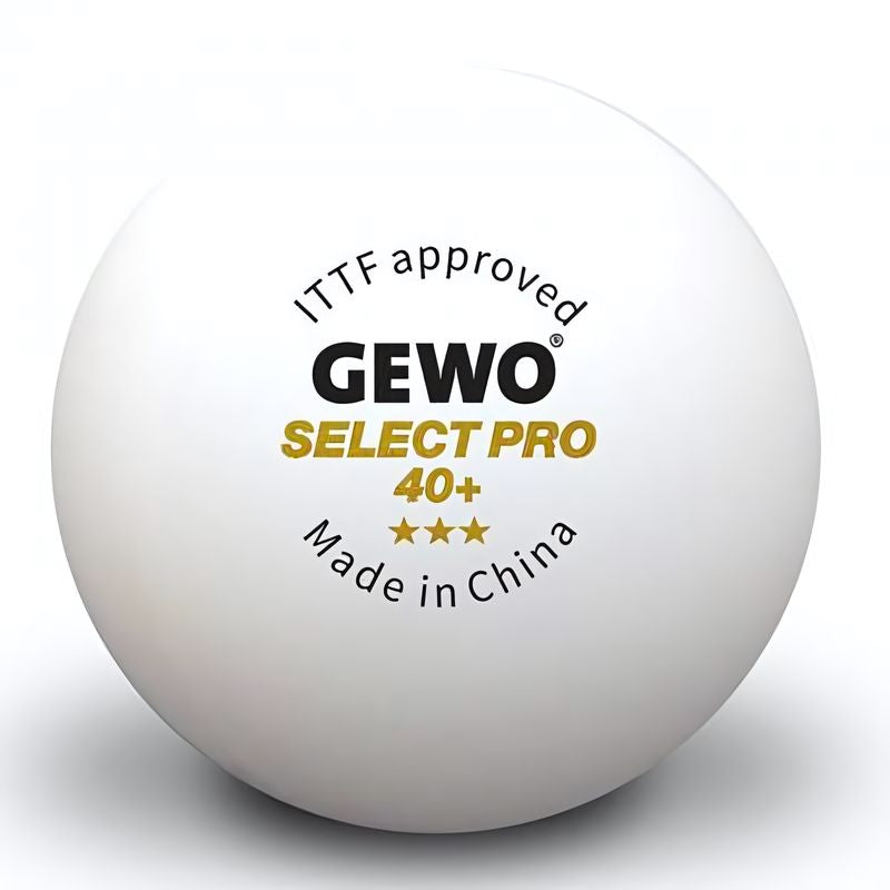 GEWO Select Pro 3 star table tennis ball competition - white 72 (24x3) pieces