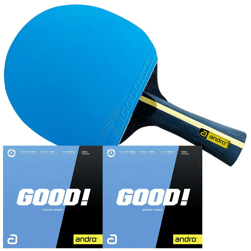 Andro I-100 B narrow table tennis bat blue/black