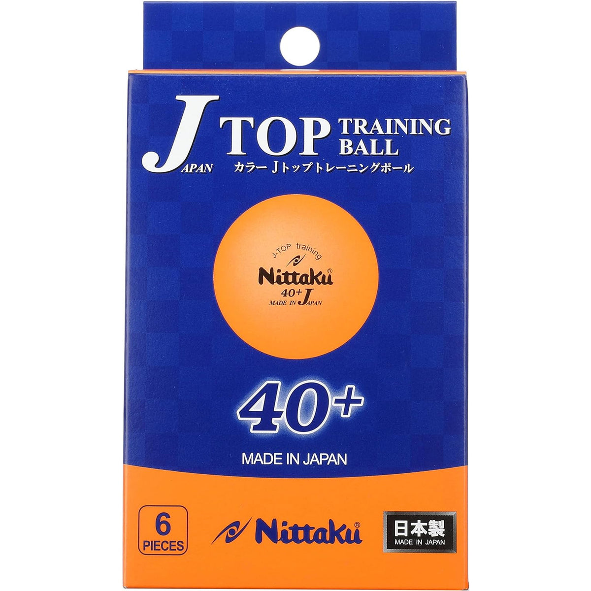 Nittaku J-Top Training 40+ tafeltennisbal - oranje 6 stuks