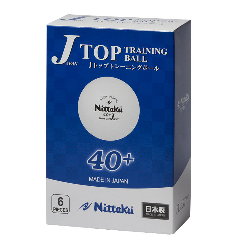 Nittaku J-Top Training 40+ tafeltennisbal - wit 6 stuks