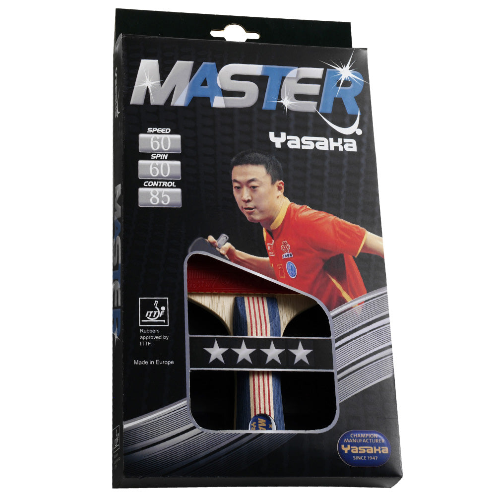 Yasaka Master tafeltennisbatje - rood/zwart