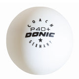 Donic Coach P40+ 1 ster tafeltennisbal training - wit 6 stuks