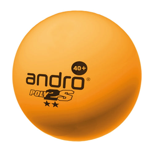 Andro Poly2S 2 ster tafeltennisbal training - oranje 72 stuks