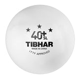 Tibhar 40+ SL 3 star table tennis ball match - white 72 pieces