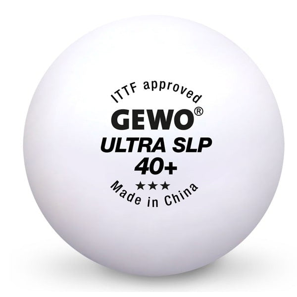 Gewo Ultra SLP 3 ster tafeltennisbal wedstrijd - wit 72 stuks