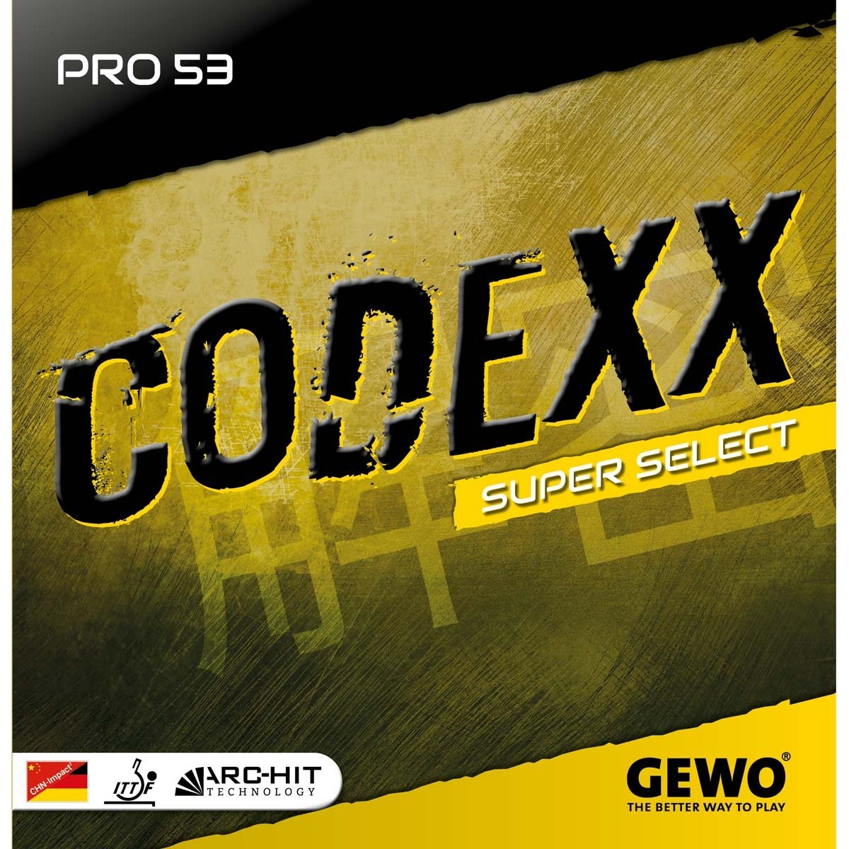 Gewo Codexx Pro 53 SuperSelect rubber