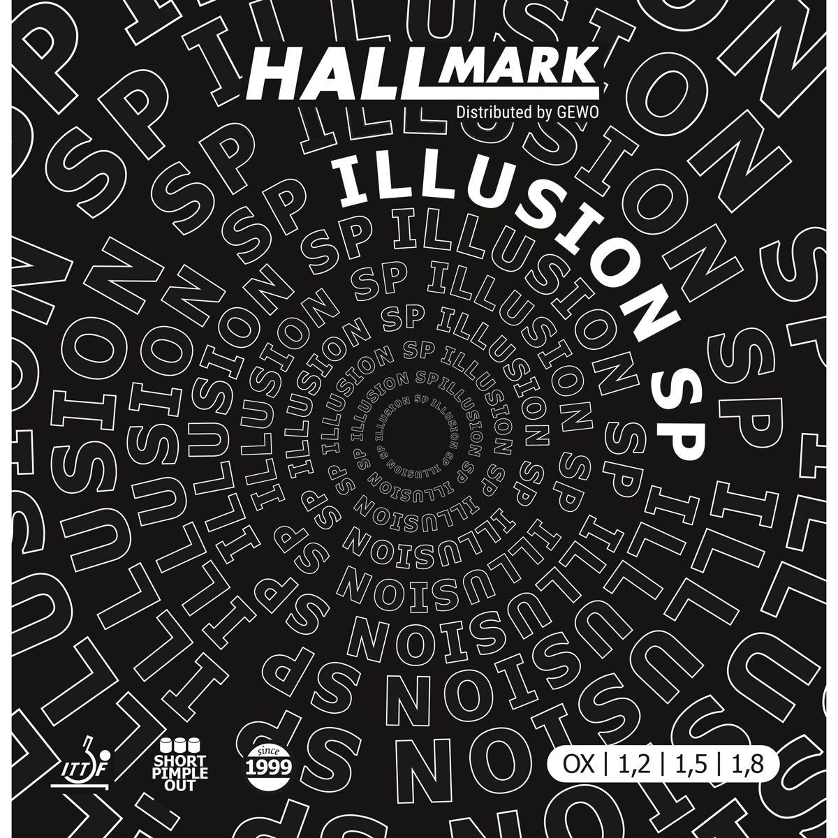 Hallmark Illusion SP rubber - korte noppen