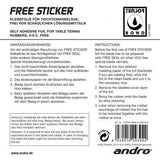 Andro Gluing sheet Free Sticker