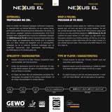 Gewo Nexxus EL Pro 38 rubber