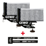 Gewo Set 2 x Net &amp; Post World Cup black + 1 gauging tool