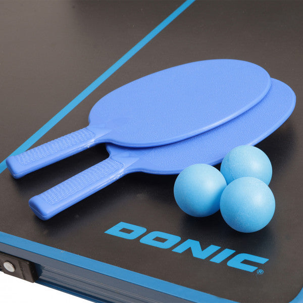 Donic Midi Portable Pro indoor hobby tafeltennistafel + batjes + ballen + draagtas