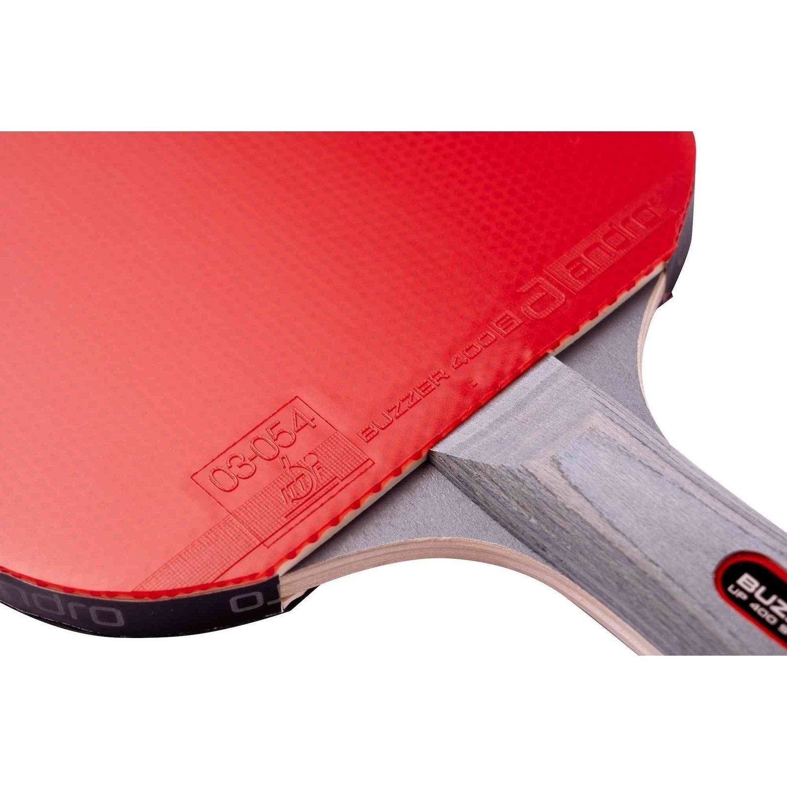 Andro Buzzer Up 400 S Table tennis bat with balls black/red