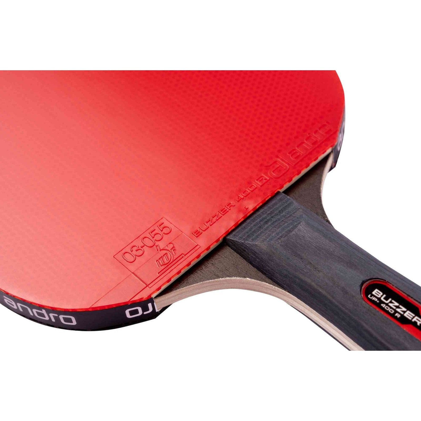 Andro Buzzer Up 400 R Table tennis bat with balls black/red