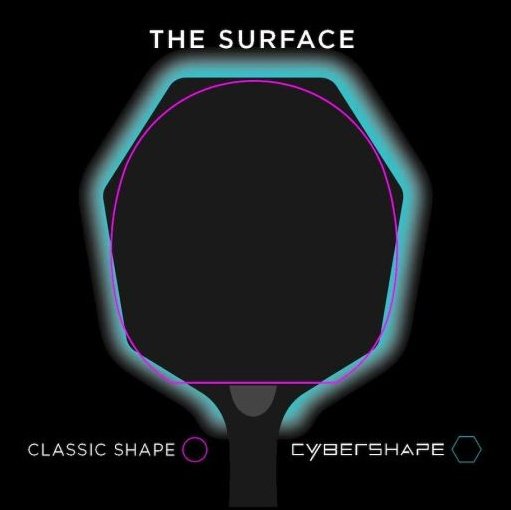 Stiga Cybershape Carbon OFF+ tafeltennis frame